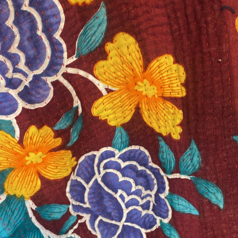 Nwot Reversible Kantha Patchwork Jacket - image 3